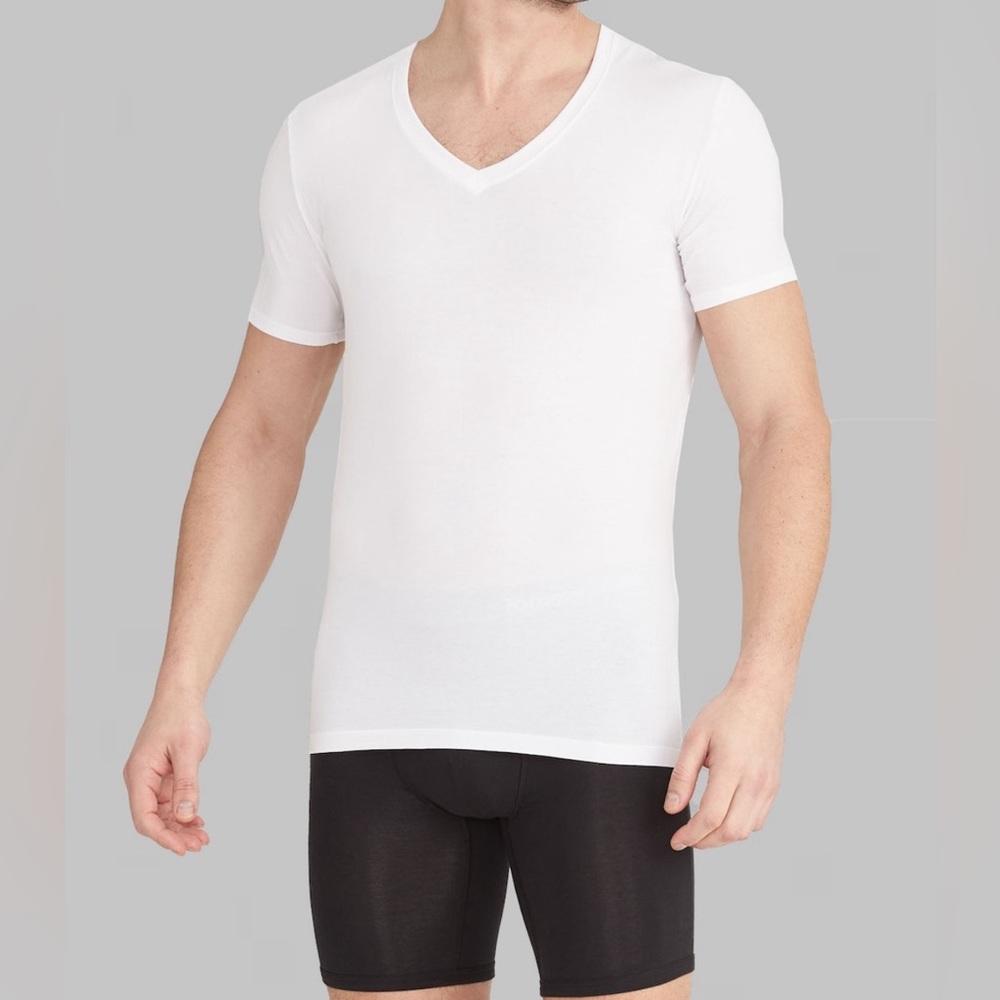 Second Skin Deep V-Neck Stay-Tucked Undershirt (3-Pack)